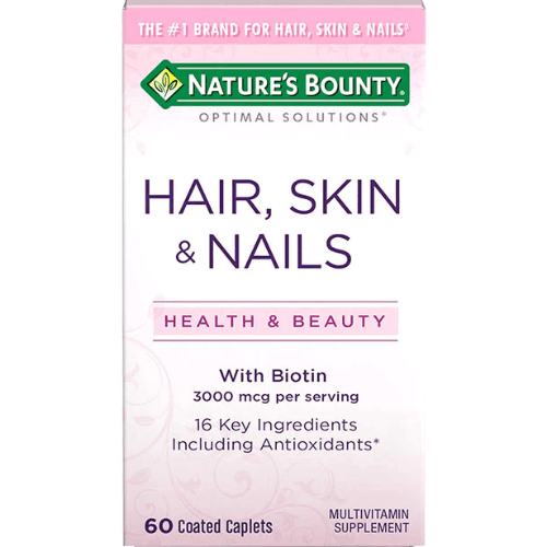 Nature's Bounty Hair, Skin, And Nails With Biotin Caplets 60`s