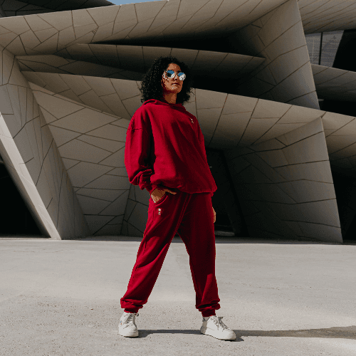 Adults Tracksuit Team Qatar | Maroon