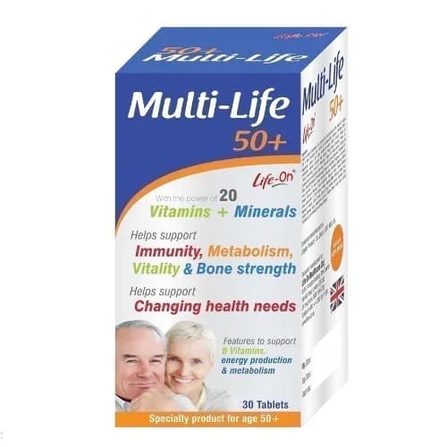 Life On Multi Life 50+ Tablets 30`s