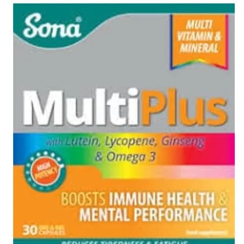 Sona Multi Plus Oneaday Multi Vitamins Capsules 30`s