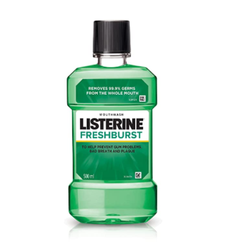 Listerine Fresh Burst Mouthwash - 500ml