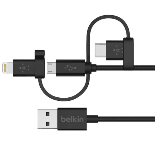 Belkin USB-A Universal 3-in-1 Cable - Black