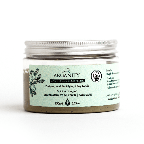 Green Clay Mask For Oily Skin -Tangier 150G