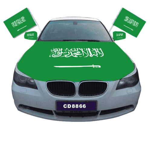 Car Hood Flag Set Saudi Arabia