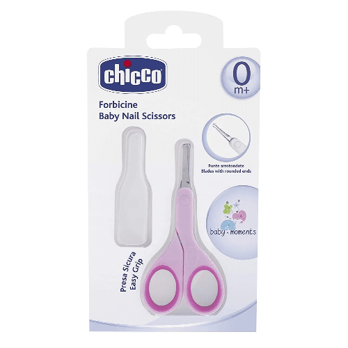 Chicco Forbicine Baby Nail Scissor - Pink 0M+