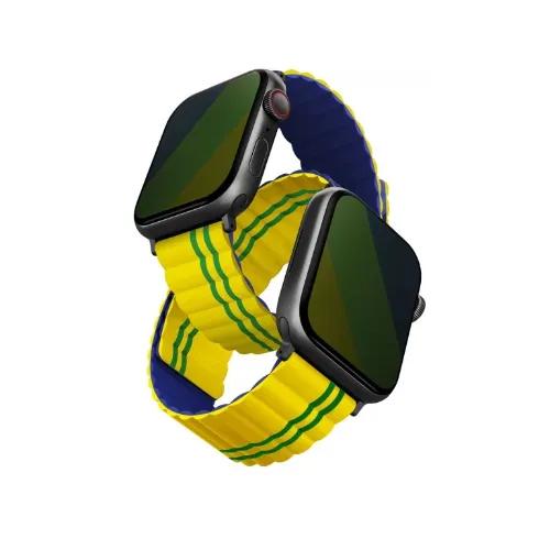 Uniq Revix Reversible Magnetic Apple Watch Strap/ 44 & 45/ World Cup Edition/ Brazil