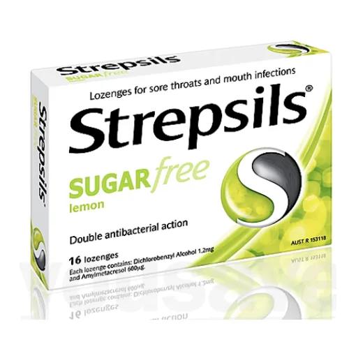 Strepsils Lemon Sugar Free 16 S