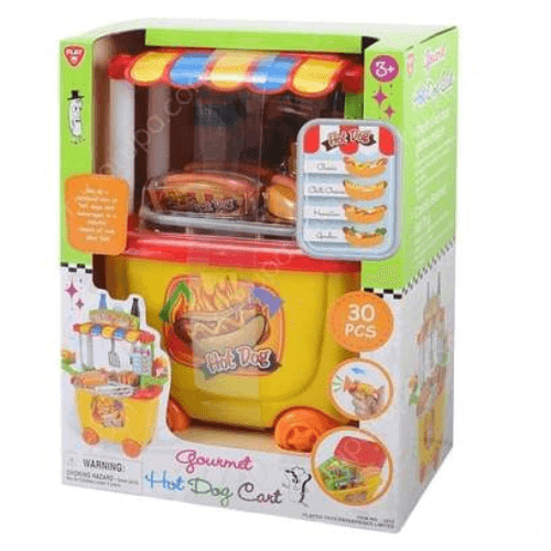 Playgo Gourmet Hot Dog Cart 30 Pieces