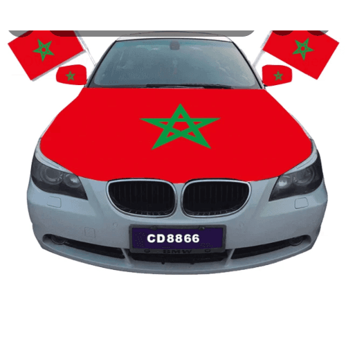 Car Hood Flag Set Moroco