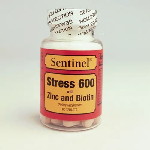 Sentinel Stress 600 With Zinc & Biotin Tab 60`s