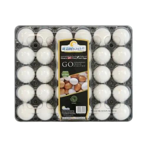 Al Zain Farm Fresh White Eggs Large 30'S