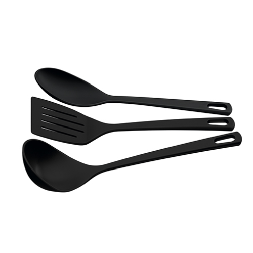 Utilita Utensils Nylon 3pc Bk Tramontina