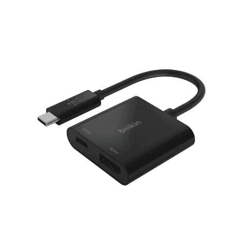 Belkin USB-C To Hdmi + Charge Adapter - Black