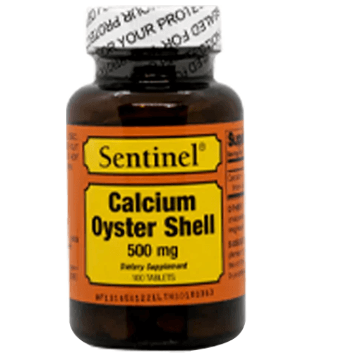 Sentinel Calcium 500Mg Oyster Shell Tablet 100 Pieces