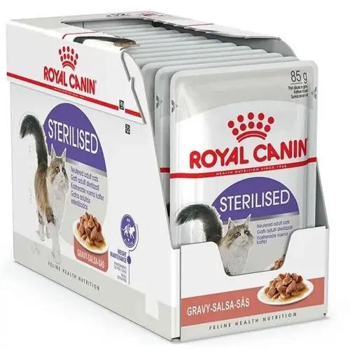 Royal Canin Sterilised Wet Food Gravybox Of 12X85G