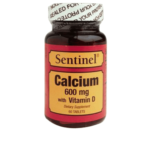 Sentinel Calcium Carbonate 600 Mg Tablets 60`s