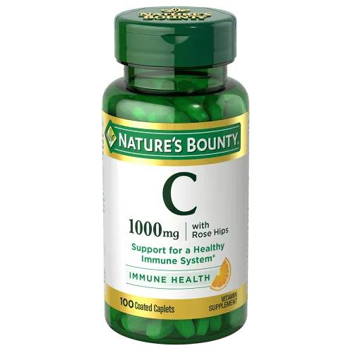 Natures Bounty Vitc 1000 Mg Rose Hips Caplets 100`s