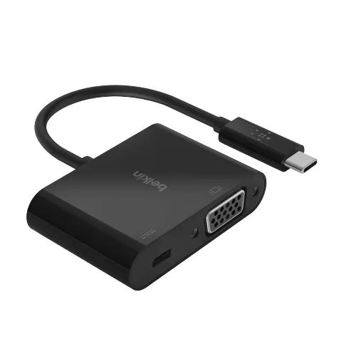 Belkin USB-C To Vga + Charge Adapter - Black