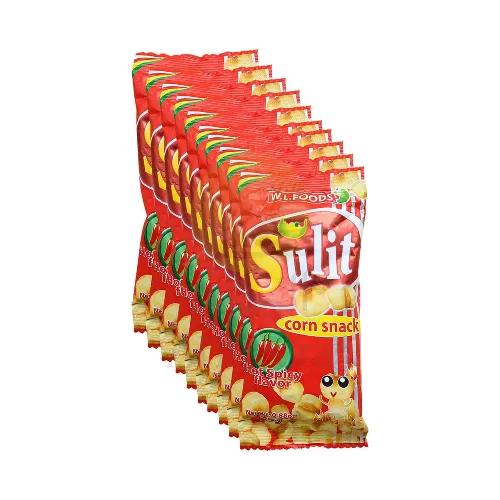 W.L. Foods Sulit Fried Corn Snack Spicy 25G