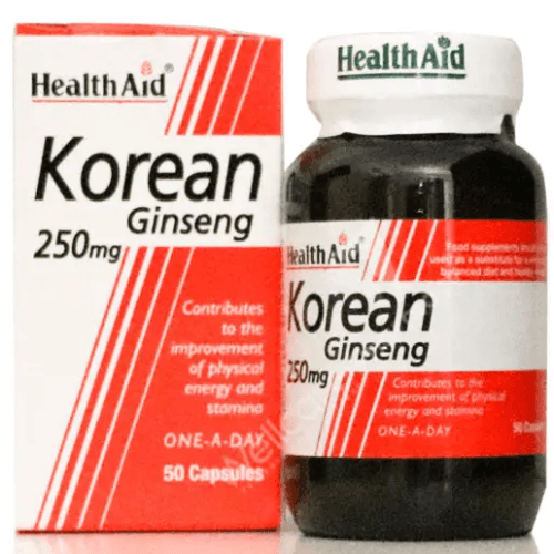 Health Aid Korean Ginseng 250Mg 50 Capsules 