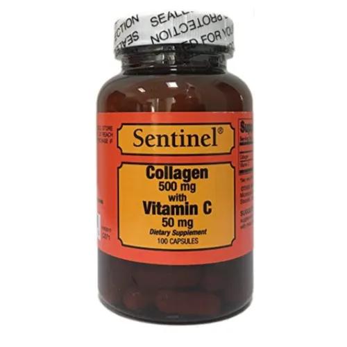 Sentinel Collagen 500 Mg With Vitamin C 50 Mg 100 Caps