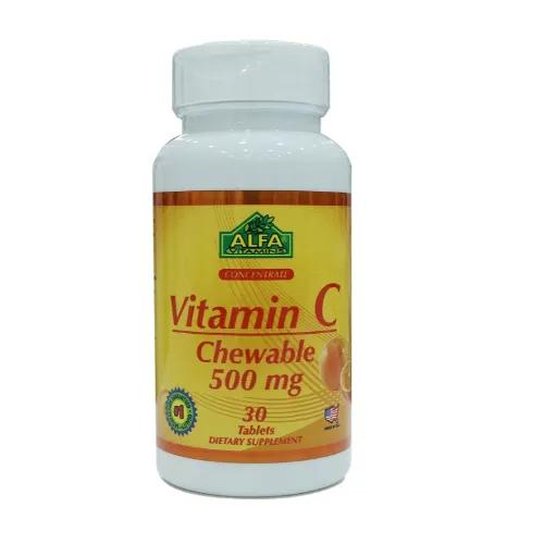 Alfa Vit C Chewable 500 Mg 30 Pieces