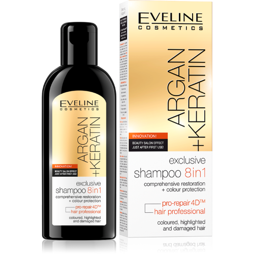 Eveline Argan+keratin Hair Shampoo 8 In 1 150ml