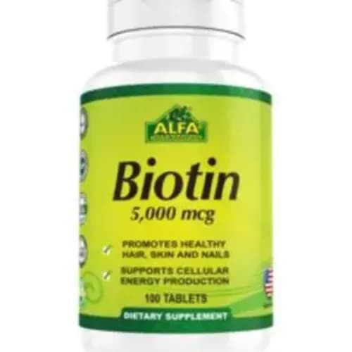 Alfa Biotin 5000Mcg 100 Tablets