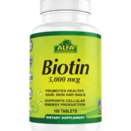 Alfa Biotin 5000Mcg 100 Tablets