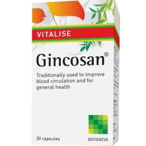 Gincosan Capsules 30 Pieces