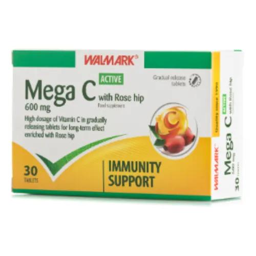 Walmark Mega C 600Mg Tab 30 Pieces