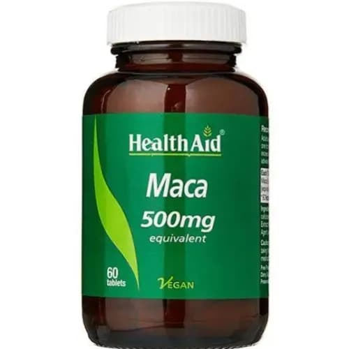 Health Aid Maca 500Mg 60 Tablets 