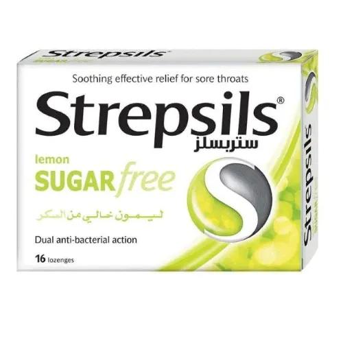 Strepsils Sugar Free Lemon 16 Pieces