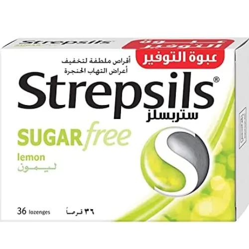 Strepsils Sugar Free Lemon 36 Pieces