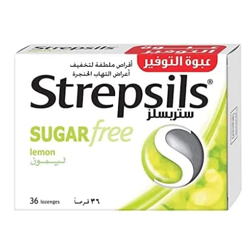 Strepsils Sugar Free Lemon 36 Pieces