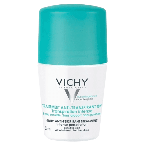 Vichy Anti Transpirant Intense Treatment 48 Hour Roll On 50ml Green