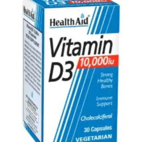 Health Aid Vitamin D3 10,000 Iu Cap 30S 