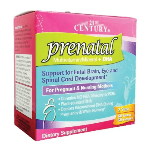 21St Century Prenatal + Dha Tablets 60 + 60 Pieces