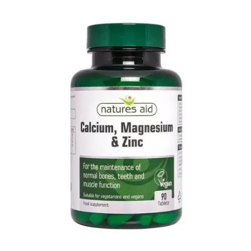 Natures Aid Calcium With Magnesium And Zinc Tab 90S