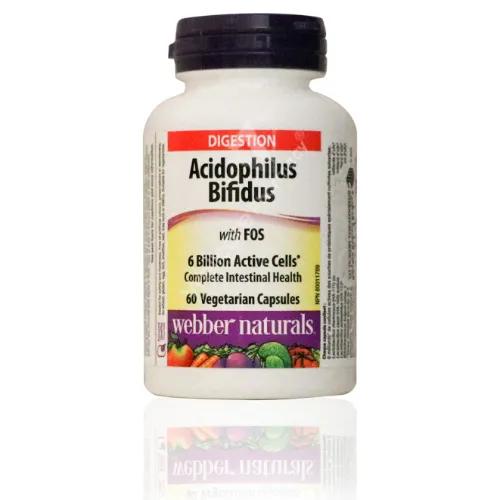 Webber Naturals Acidophilus Bifidus Cap 60 Pieces