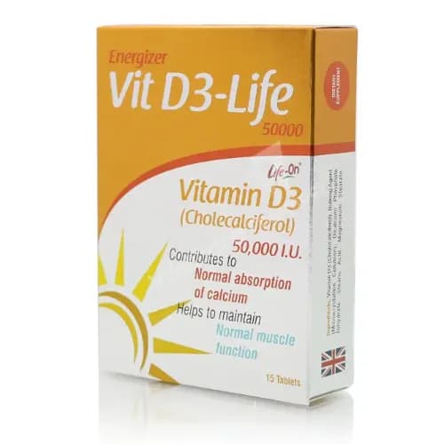 Life On Vitamin D3 50,000 Iu Tab 15S 