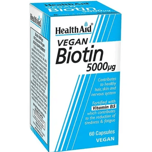 Health Aid Biotin 5000 Mcg 60 Capsules 