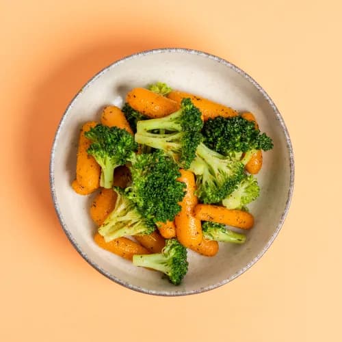 Cajun Broccoli and Baby Carrots