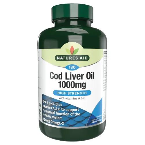 Natures Aid Cod Liver Oil 1000Mg 90S Tab