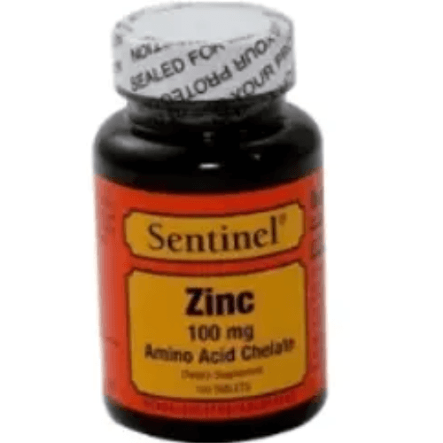 Sentinel Zinc 100Mg Tab 100S