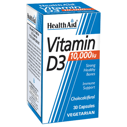 Health Aid Vitamin D3 10,000 Iu Cap 30S 