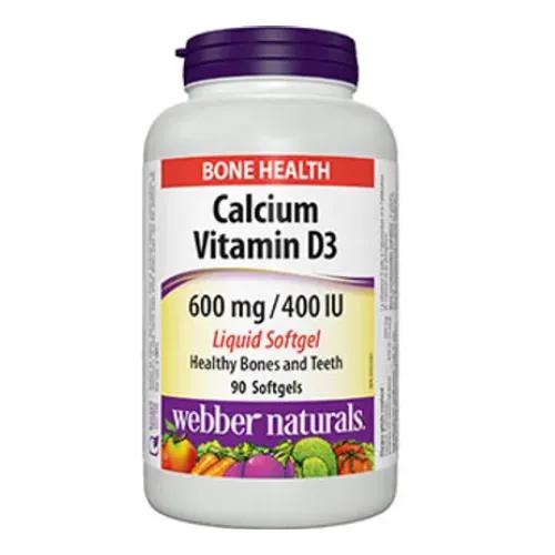 Webber Naturals Calcium 600Mgvitamin D3 400 Iu 90 Pieces