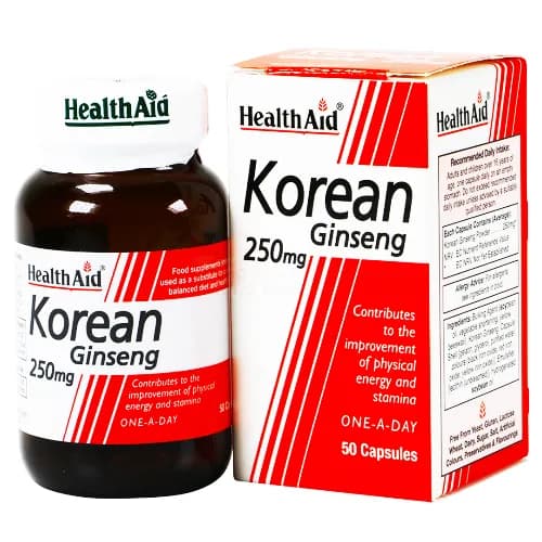 Health Aid Korean Ginseng 250Mg 50 Capsules 