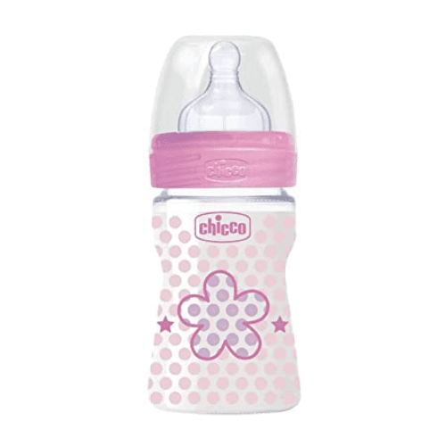 Chicco Well Being Feeding Bottle Silicone Girl - 150 Ml