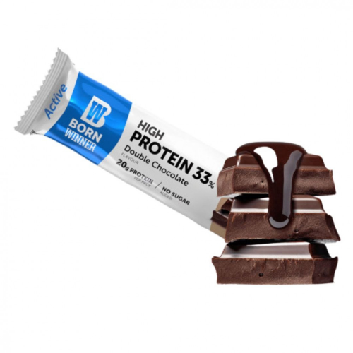 Born Winner Active Protein Bar (Double Chocolate) - 30Gm